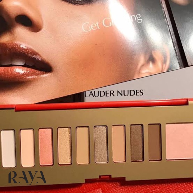 پالت سایه چشم و رژگونه 10 عددی پیور کالر انوی استی لادر مدل نودس Estee Lauder Pure Color Envy Eye and Cheek Palette - Nudes - رایا میکاپ